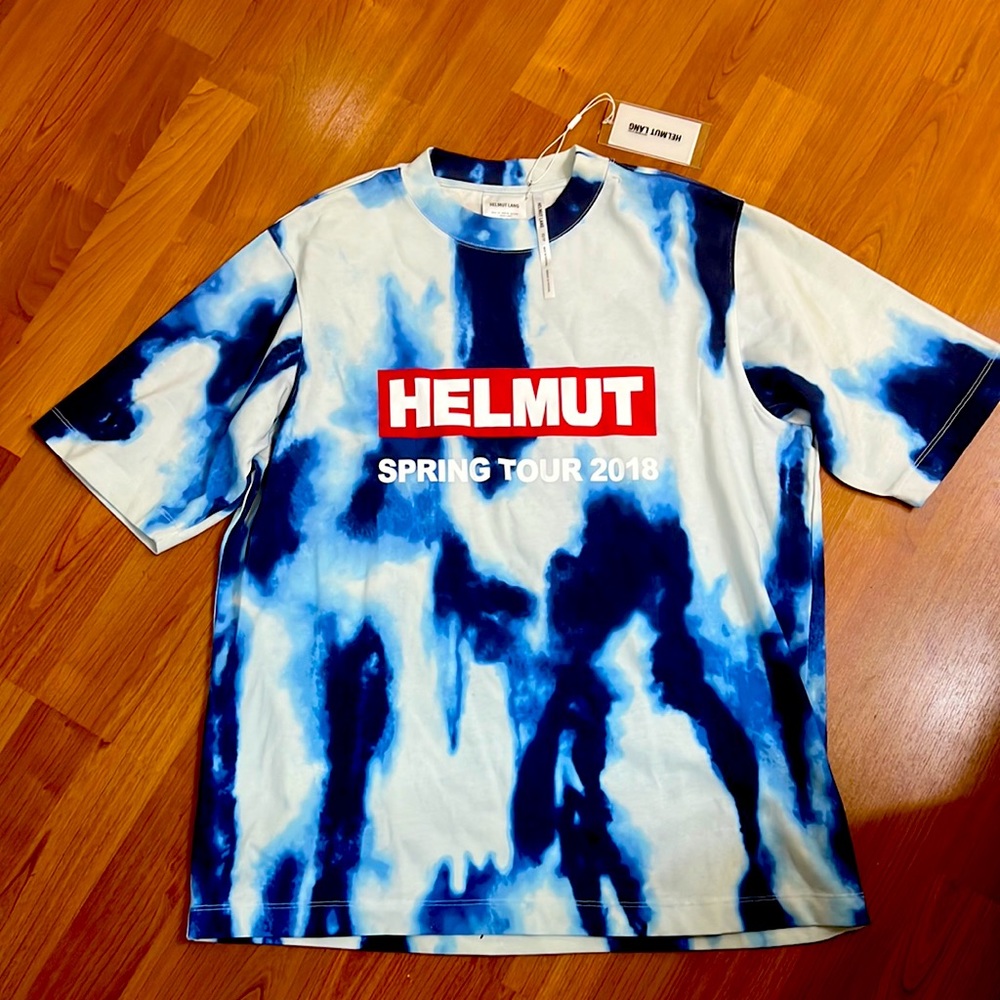 NWT Helmut Lang mock neck oversized T-shirt tee size XS